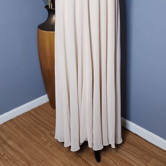 Levkoff Bridesmaid Style #7102 - Chiffon V-neck spaghetti strap gown Sz 22 NWT - Picture 12 of 16
